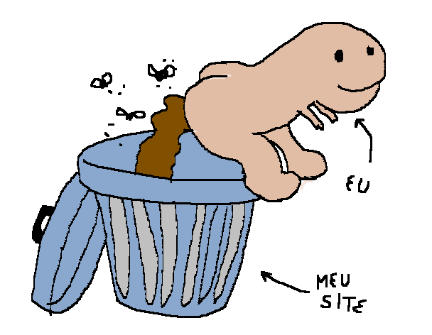 Imagem representanto que o meu site é um cocô